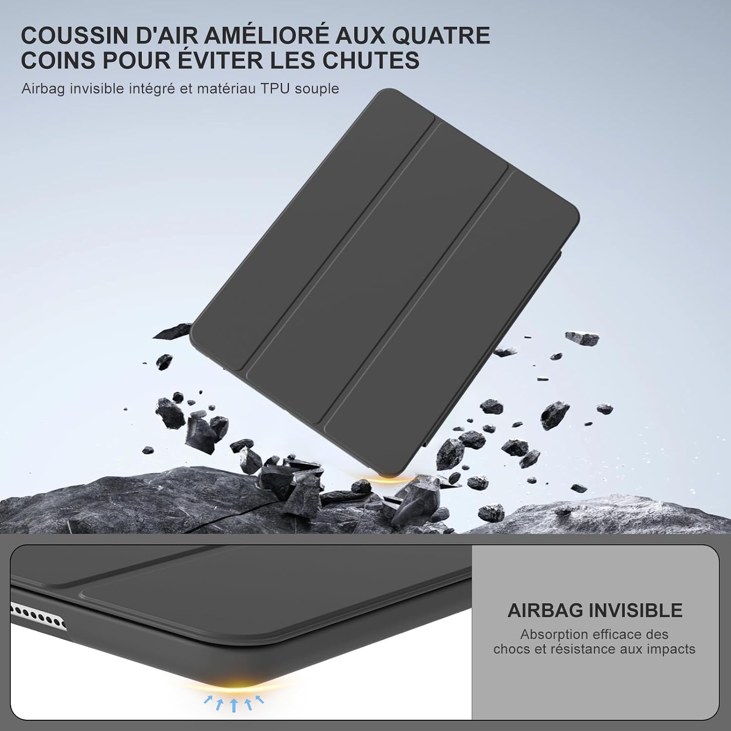 Detalle 2 de ZOPSGYU Coque iPad 10,2 pouces 2021