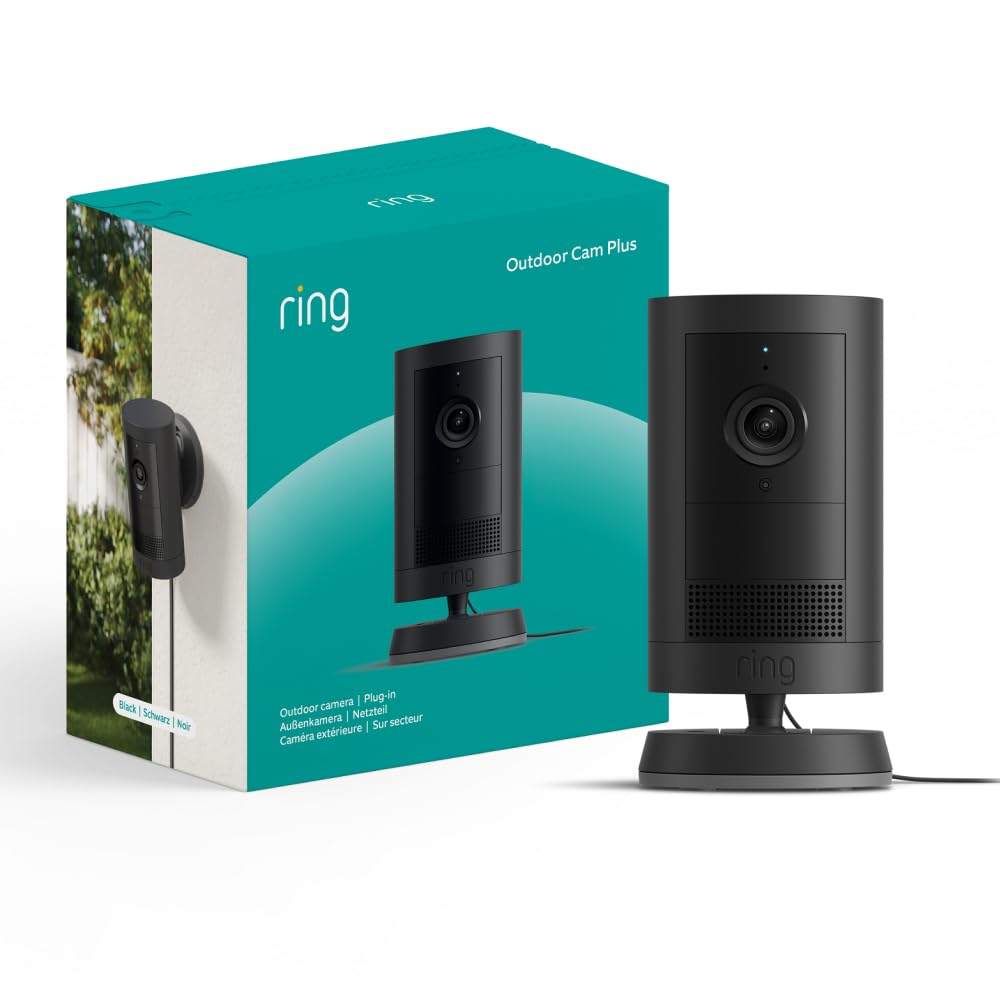 Detalle 2 de Ring Außenkamera Plus Solar – 2K-Weitwinkel, kabellose Überwachung mit Solarenergie