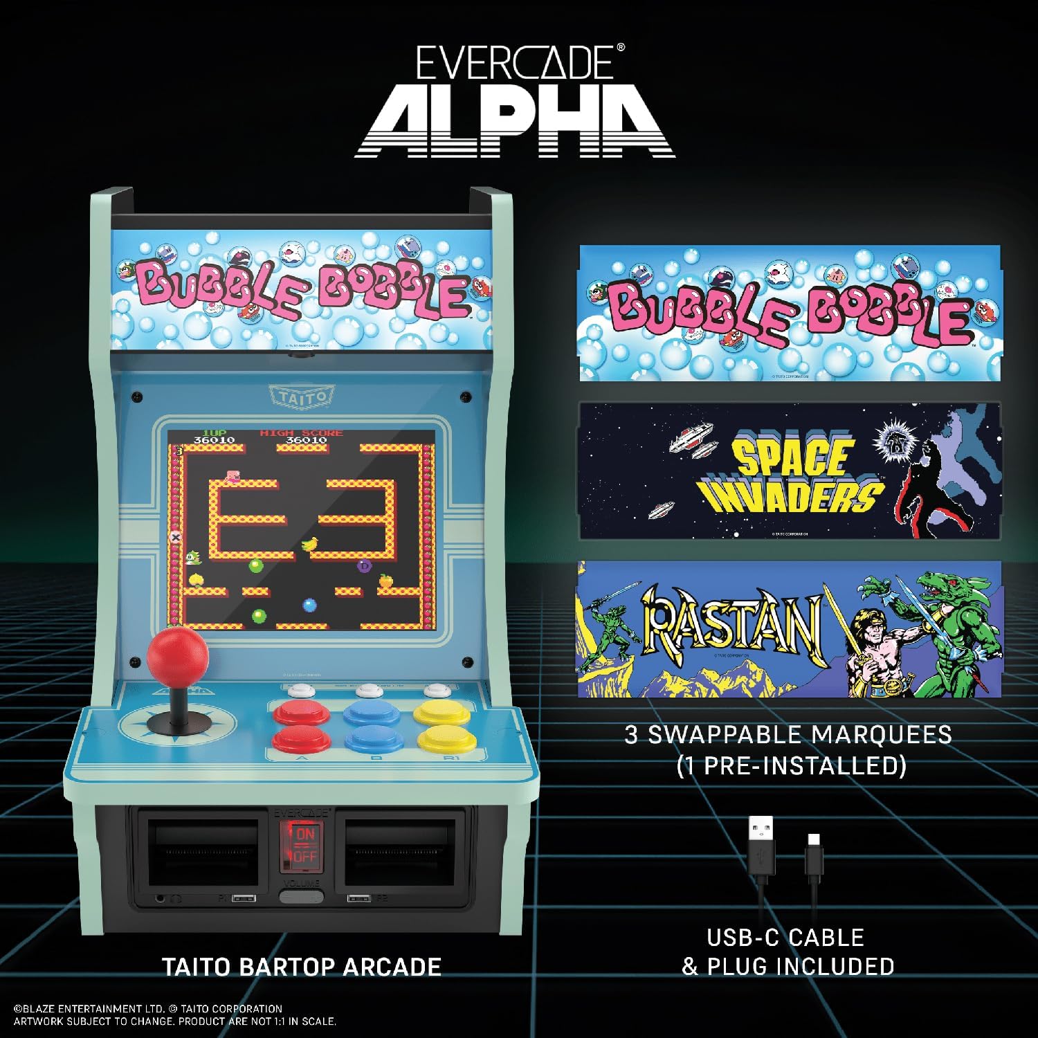 Detalle 2 de Blaze Evercade Alpha Bartop-Spielkonsole
