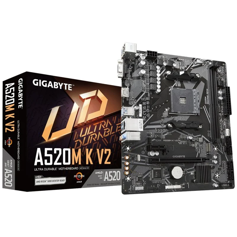 Detalle de Gigabyte A520M K V2 placa base