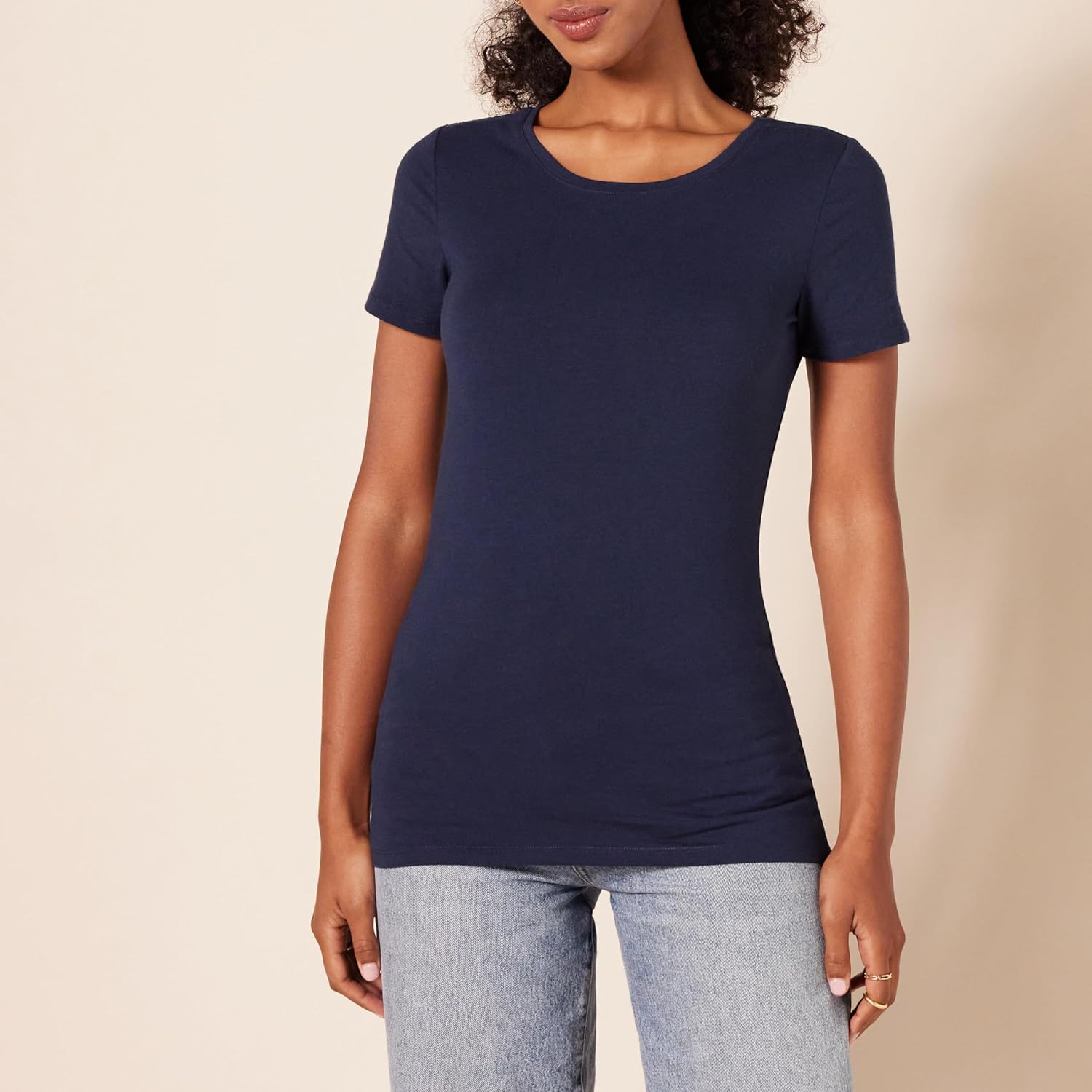 Thumbnail 1 de Amazon Essentials Women’s Regular-Fit Short-Sleeve T-Shirt Multipacks (Crewneck & V-Neck)