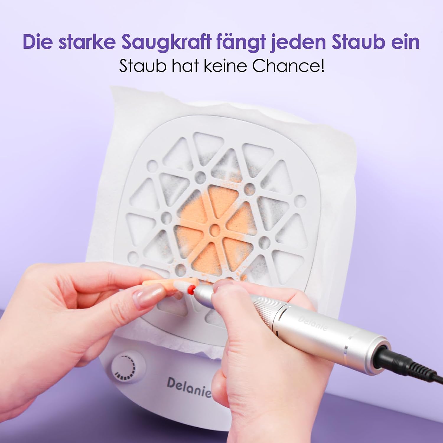 Detalle 2 de Delanie Nagelstaubsauger mit Filter 6 Std. 💅