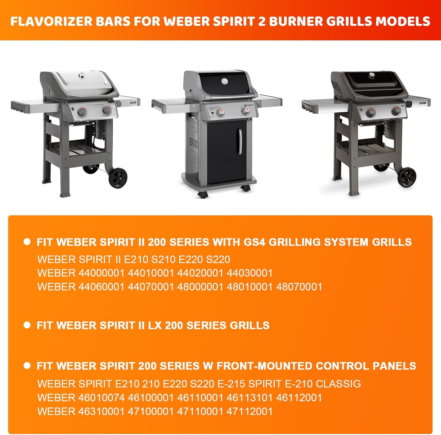Thumbnail 5 de Uniflasy Flavorizer Bar 38,9 cm 7635 für Weber Spirit I/II – 3er-Set aus Edelstahl