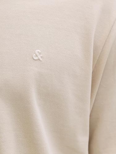 Detalle de JACK & JONES Jjebasic Polo SS Noos Moonbeam talla L: polo básico de manga corta para everyday look