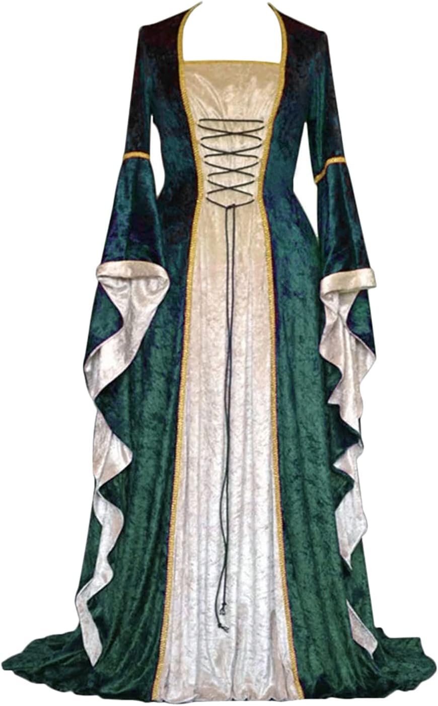 Vestido medieval verde 2XL Feynman