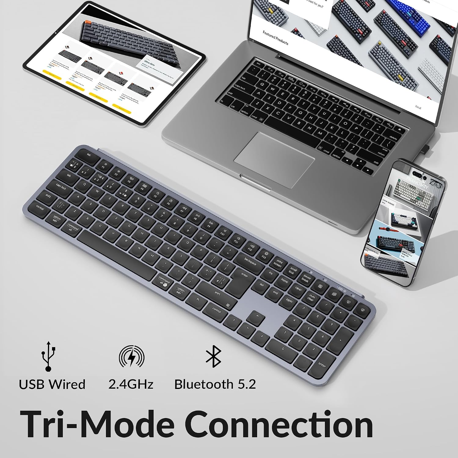 Thumbnail 2 de Keychron B6 Pro Wireless Keyboard
