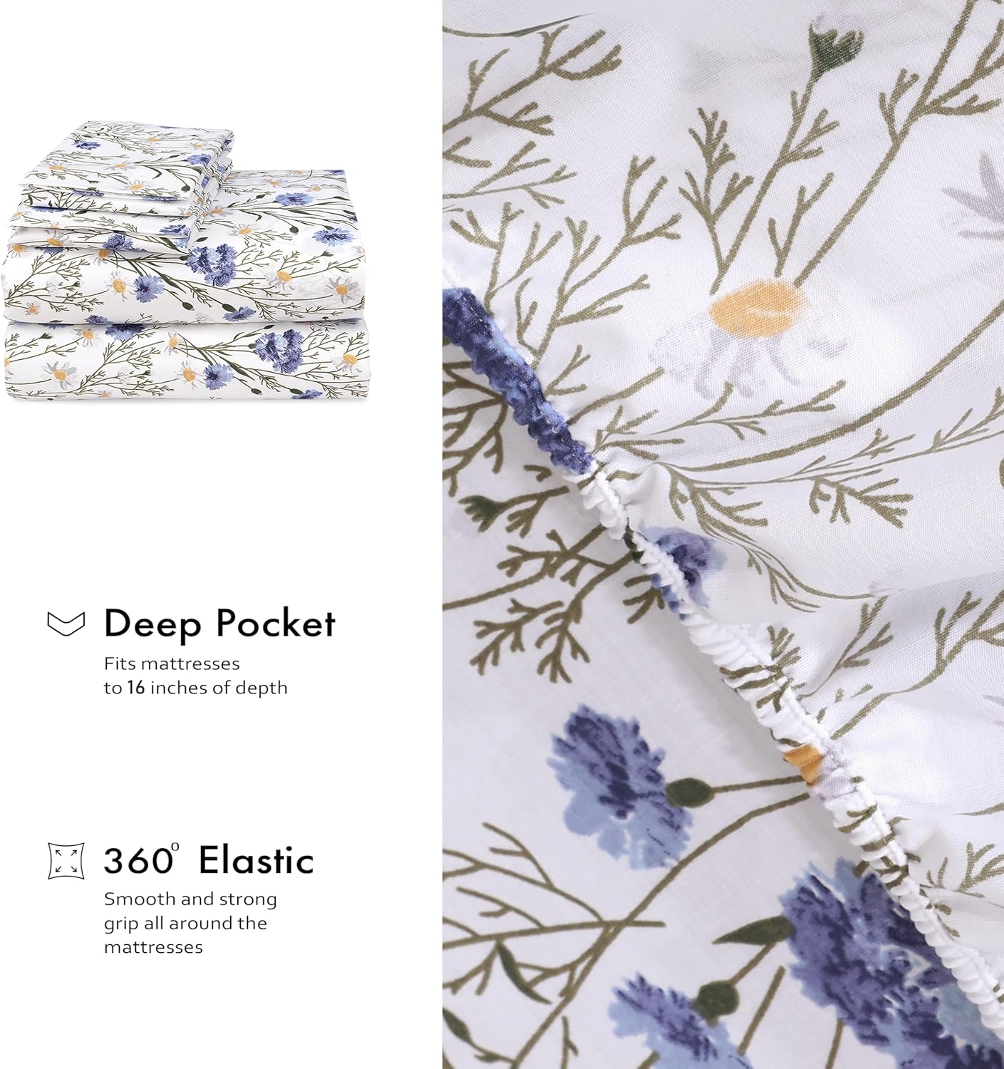 Thumbnail 5 de RUVANTI 100% Cotton Percale Sheets