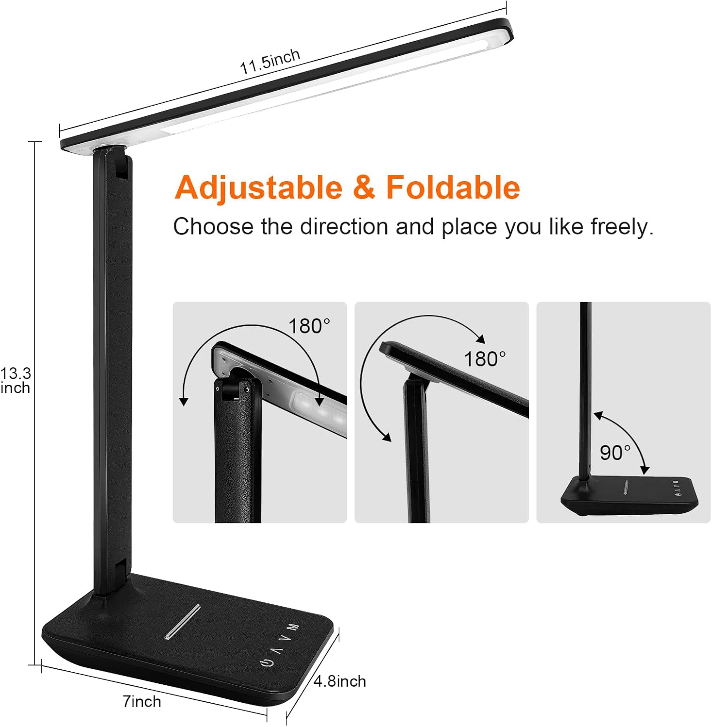 Thumbnail 4 de joyshie Desk Lamp Dimmable LED 5-mode Touch Lamp