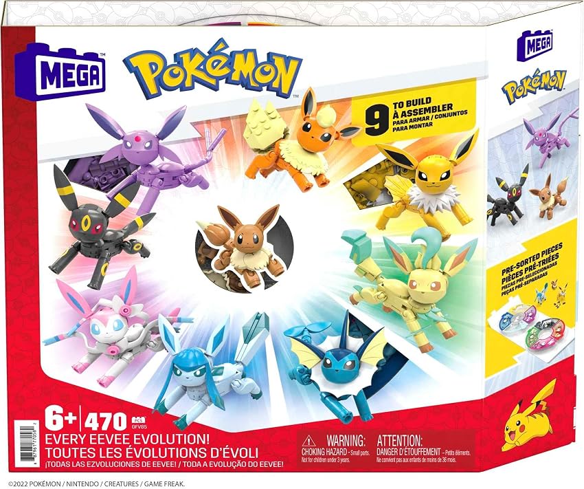 Thumbnail 5 de Mega Construx Pokémon Eevee Evoluciones - Juguete de Construcción 🧩