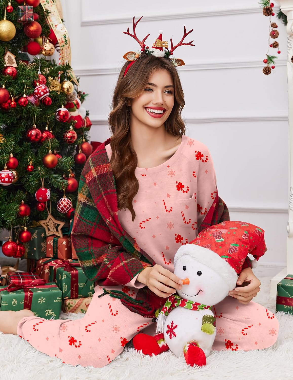 Thumbnail 3 de Ekouaer Women's Pajama Set in Rayon Blend