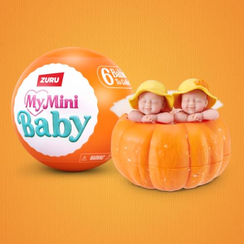 Thumbnail 4 de ZURU My Mini Baby Pumpkin Patch Series 1, muñecas sorpresa coleccionables, pack de 2