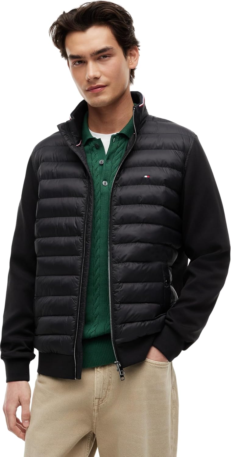 Thumbnail 4 de Tommy Hilfiger Sweat avec Fermeture Éclair Homme Mix Media Stand Collar
