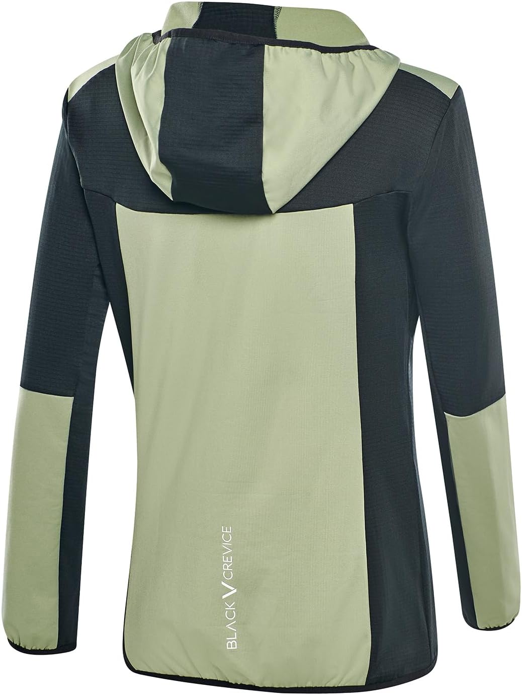 Detalle de Black Crevice Veste intermédiaire pour femme – Veste polaire légère, stretch et respirante