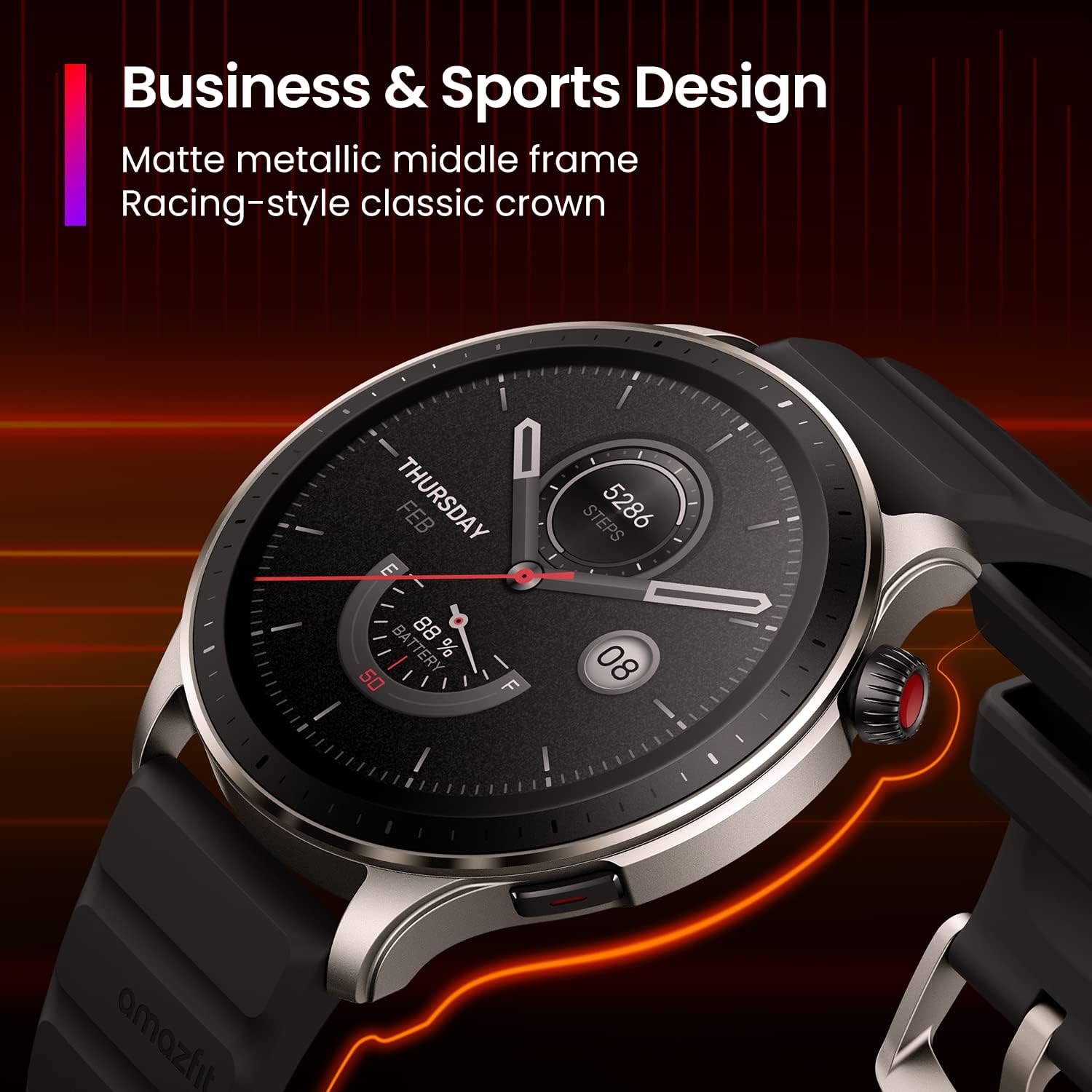 Detalle de Amazfit GTR 4: Orologio Intelligente con GPS Dual Band, 150 modalità sport e autonomia fino a 14 giorni