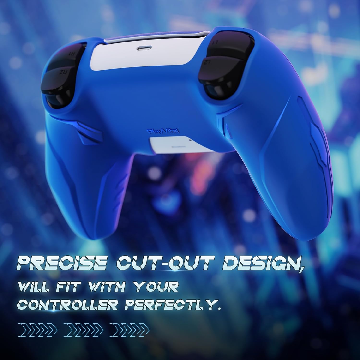 Thumbnail 4 de PlayVital 2‑Set Silicone Case for PS5 Controller Blue 🕹