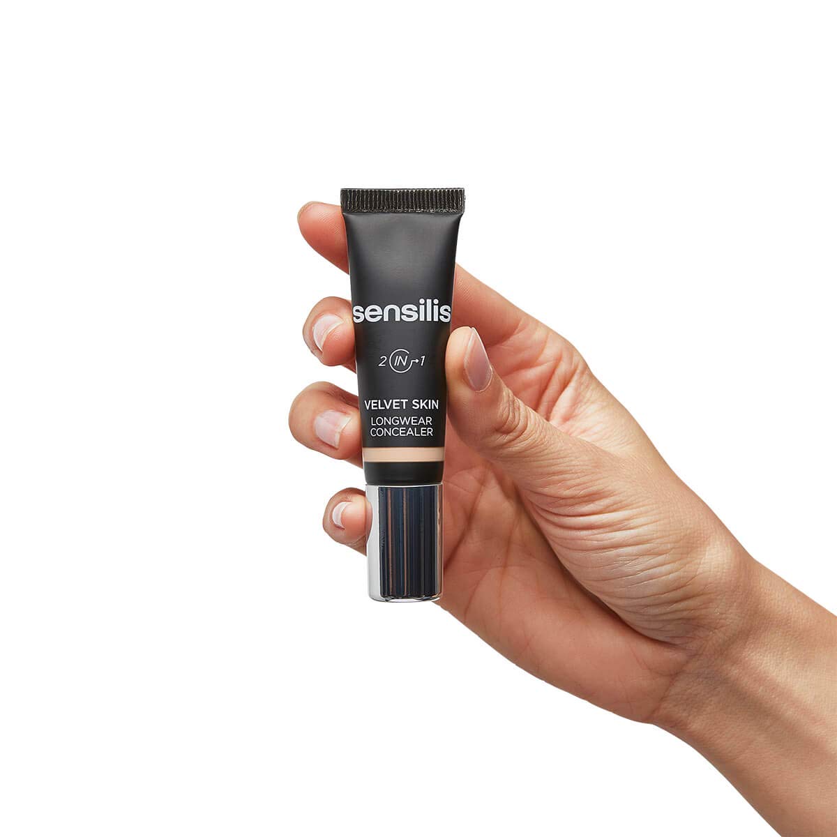 Detalle 2 de Sensilis Velvet Skin Concealer – hochdeckender Anti-Aging Flüßigconcealer mit Hyaluronsäure, Farbe 01 Light, 7 ml