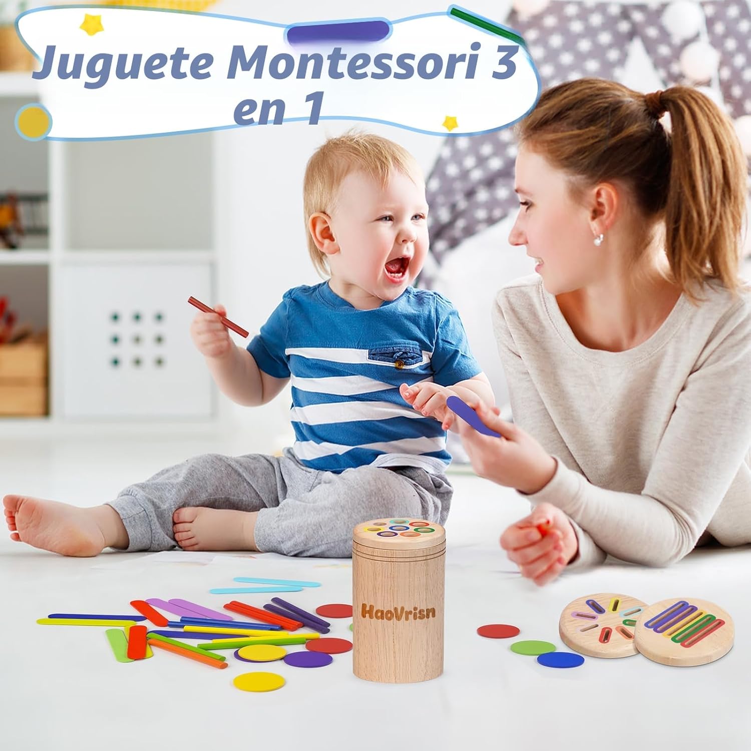 Thumbnail 5 de HaoVrisn Juguetes Apilar y Encajar 1-3 años
