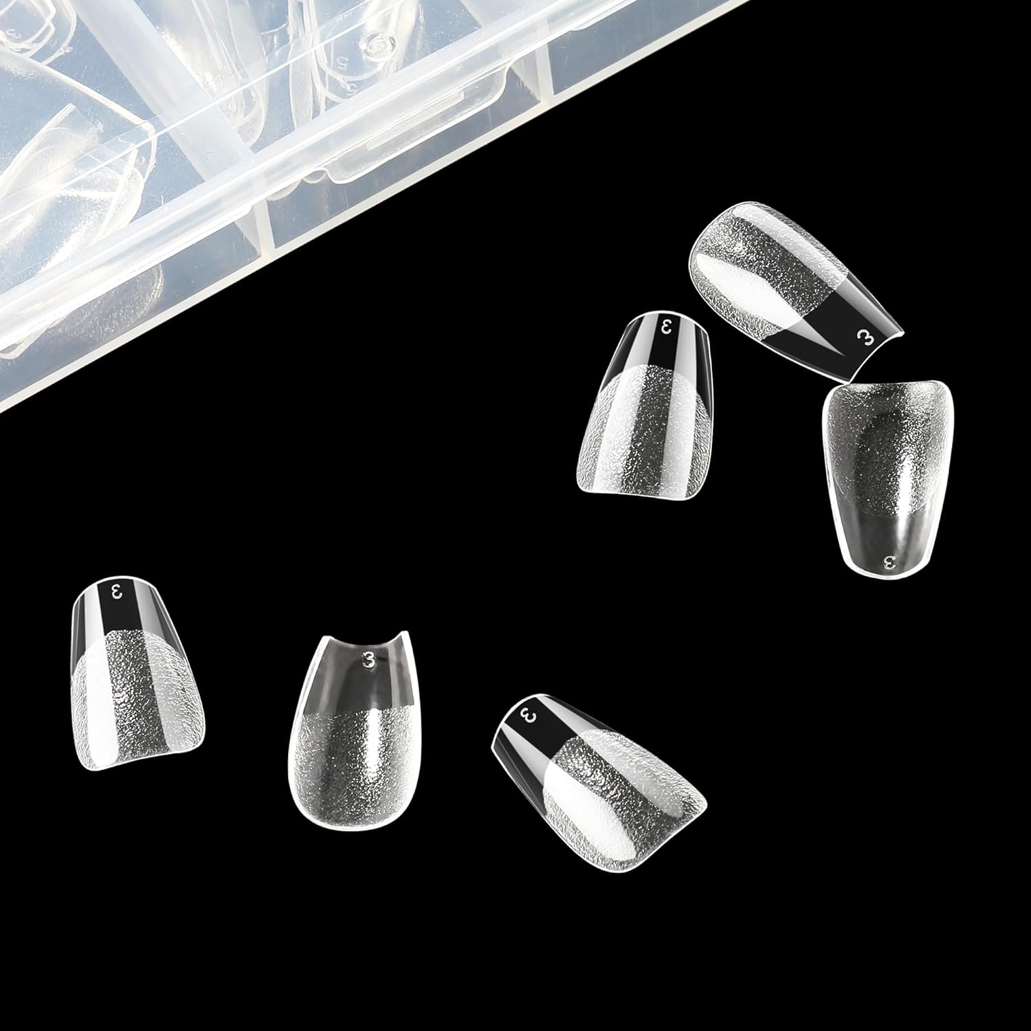 Thumbnail 5 de UNA GELLA Kurz Ballerina Nageltips (312 Stück) – vorgestochen für Gel-Nagelverlängerungen & DIY Nail Art