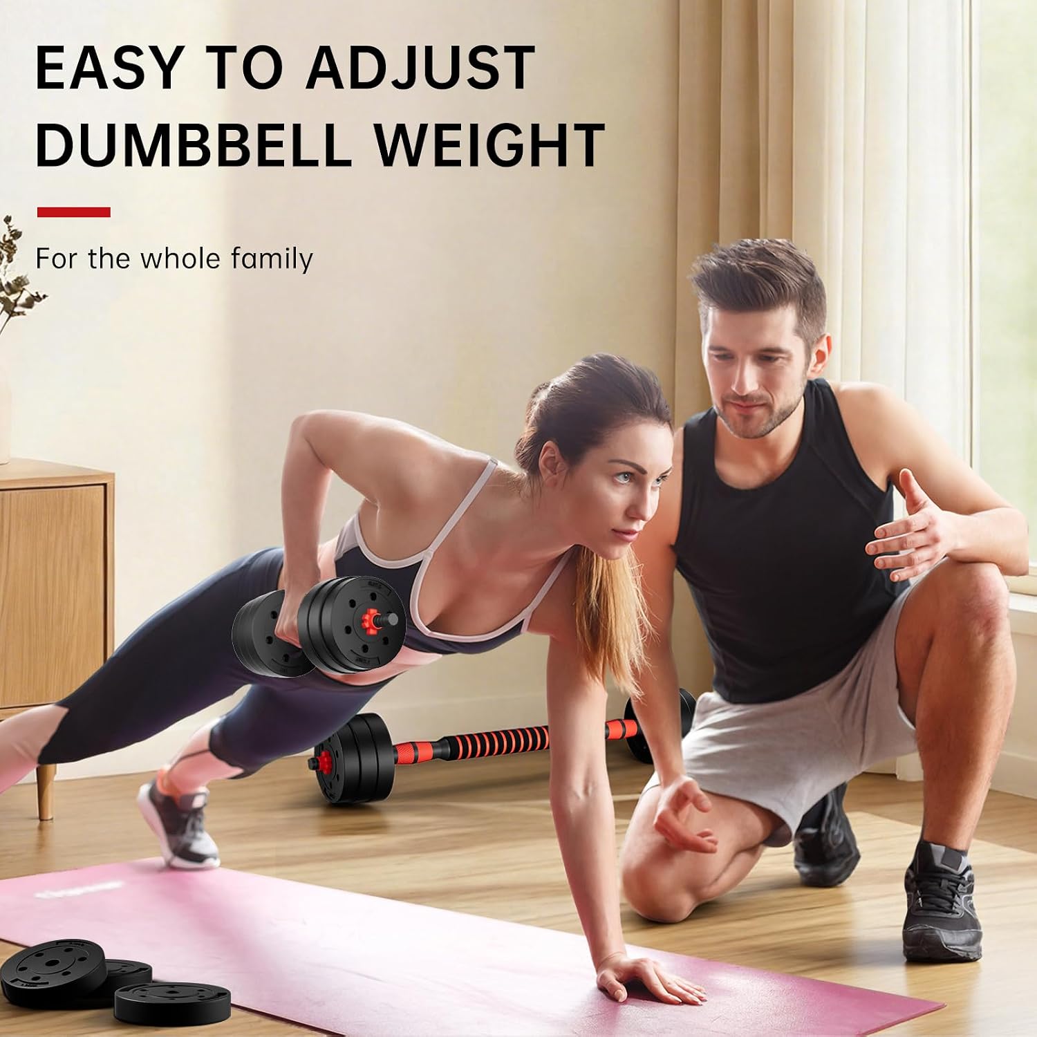Thumbnail 6 de BCBIG Adjustable Dumbbells for Home Gym ๐๏ธโ
