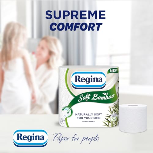 Thumbnail 2 de Regina Soft Bamboo Toilet Paper, 20 Rolls, 3-Ply