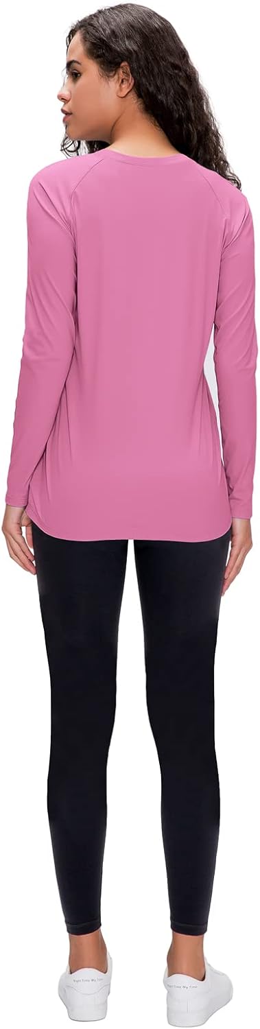 Detalle de Damen 3er Pack Langarmshirt T-Shirts – UPF 50+, schnelltrocknend, atmungsaktiv & elastisch