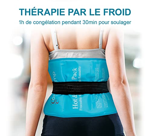 Thumbnail 1 de Comfytemp Poche de Glace Réutilisable 27x37cm avec Sangle – Thérapie Chaud/Froid pour Douleurs et Gonflements