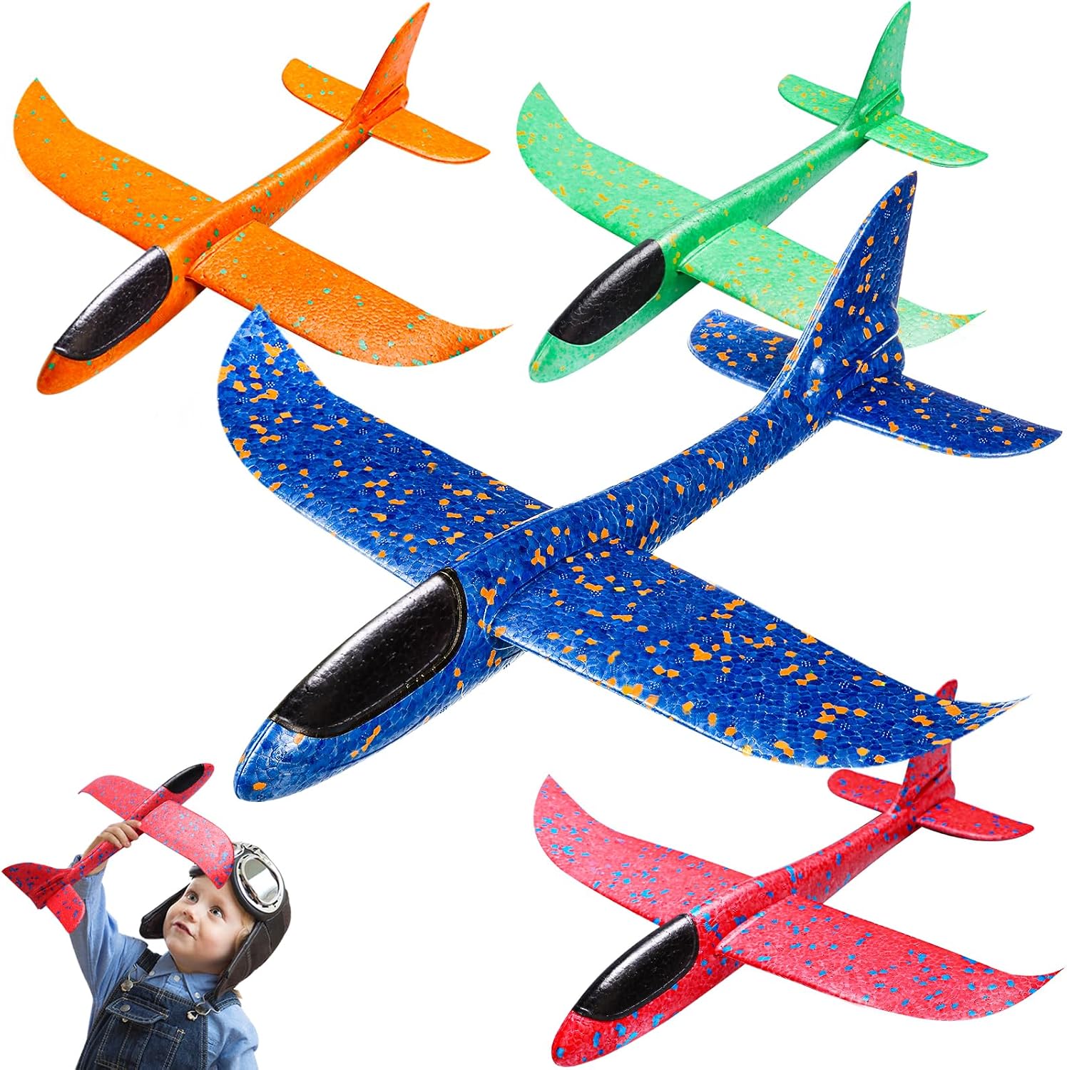 Detalle de PATRICHOR Styropor Flugzeuge 4er Pack