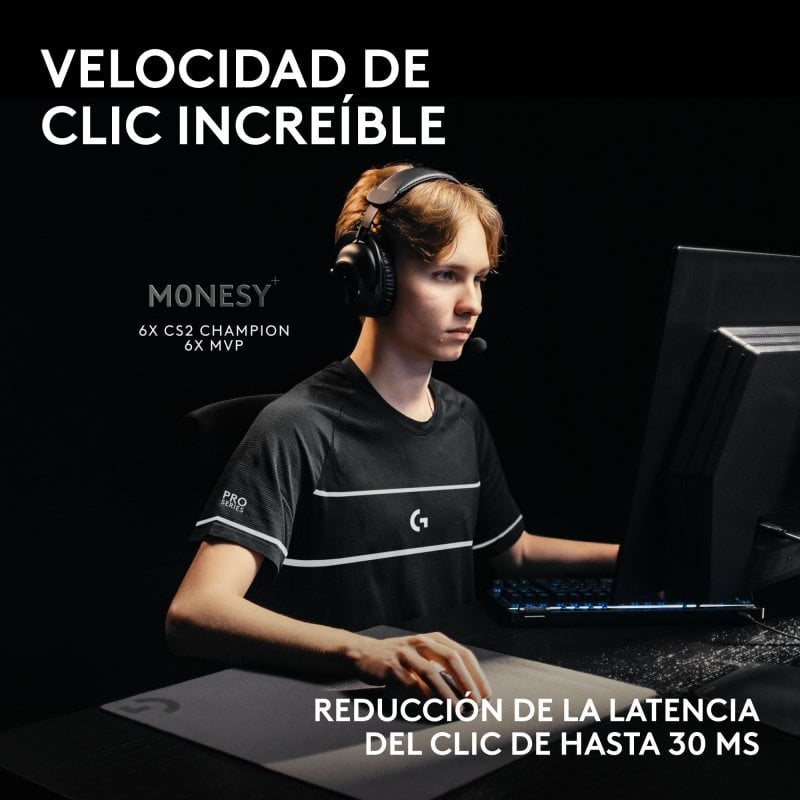 Thumbnail 1 de Logitech PRO X2 SUPERSTRIKE inalámbrico 44000 DPI BLANCO + G Pro X Auriculares Gaming Inalámbricos (LIGHTSPEED)