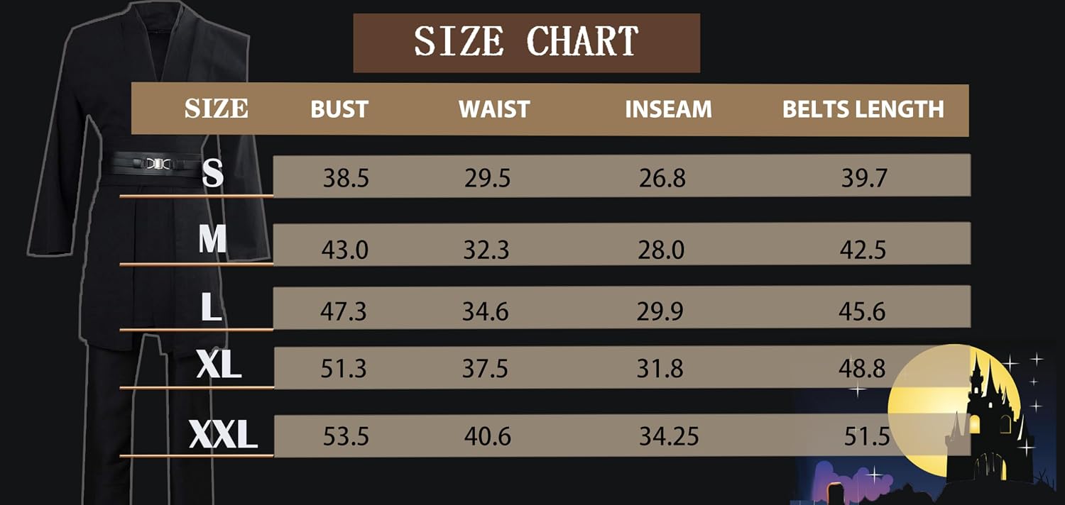 Detalle 2 de GOLDSTITCH Tunic Fancy Dress Costume Medieval Friar Hooded Costume for Adults