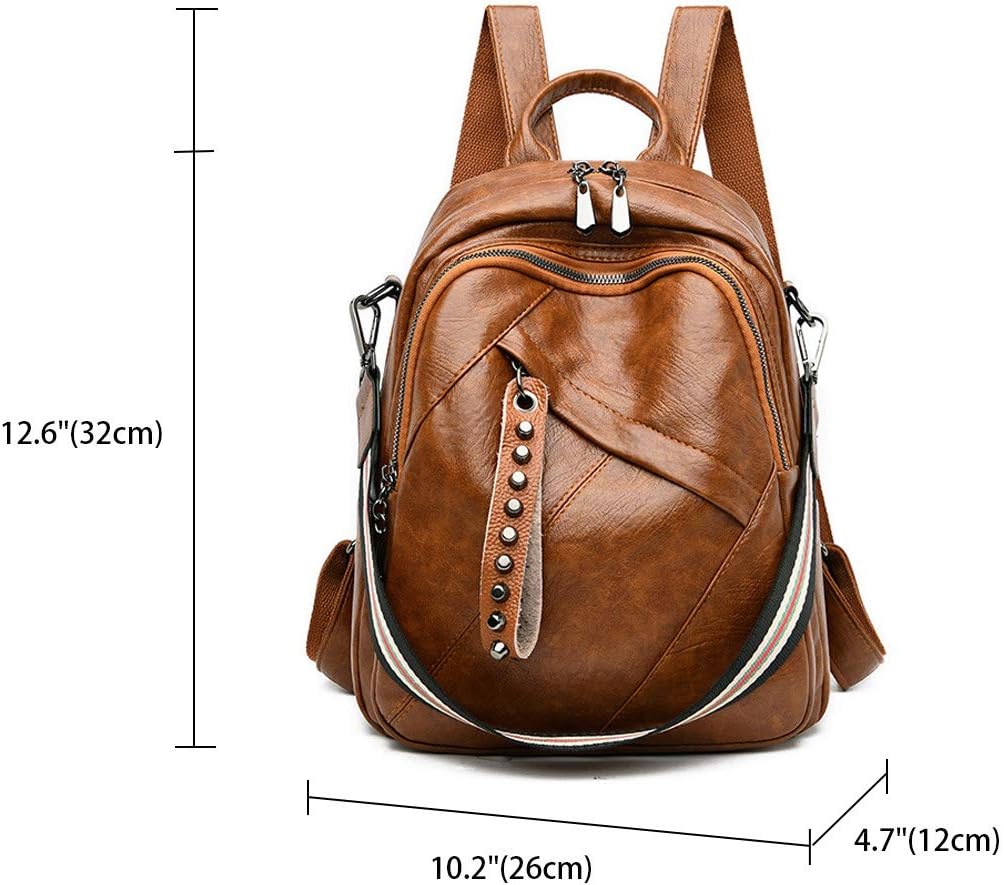 Thumbnail 2 de BUKESIYI Donna Borsa Zaino Elegante Zainetto 2025 PU Pelle Marrone IT78196