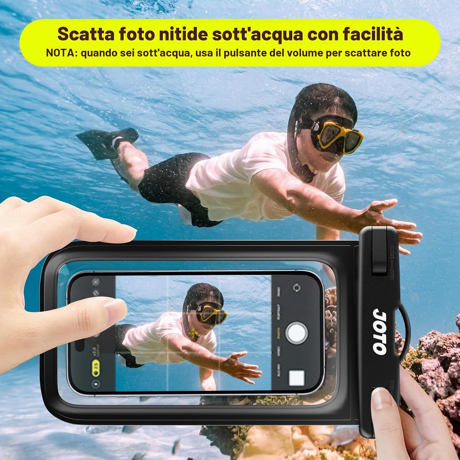 Thumbnail 6 de JOTO Custodia Impermeabile Smartphone 30M/IPX8 – Cover subacquea universale fino a 7,0