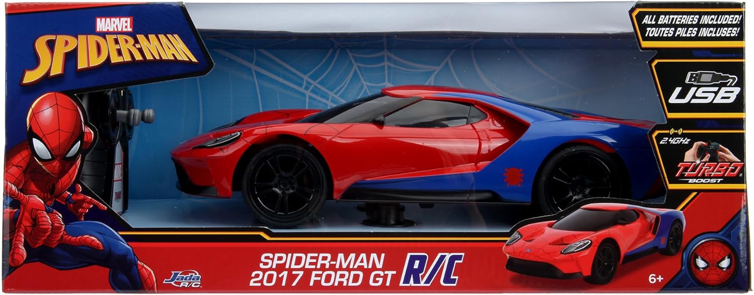Thumbnail 4 de Jada Marvel RC Spider-Man 2017 Ford GT 1:16 (253226002) telecomando a 2,4 GHz