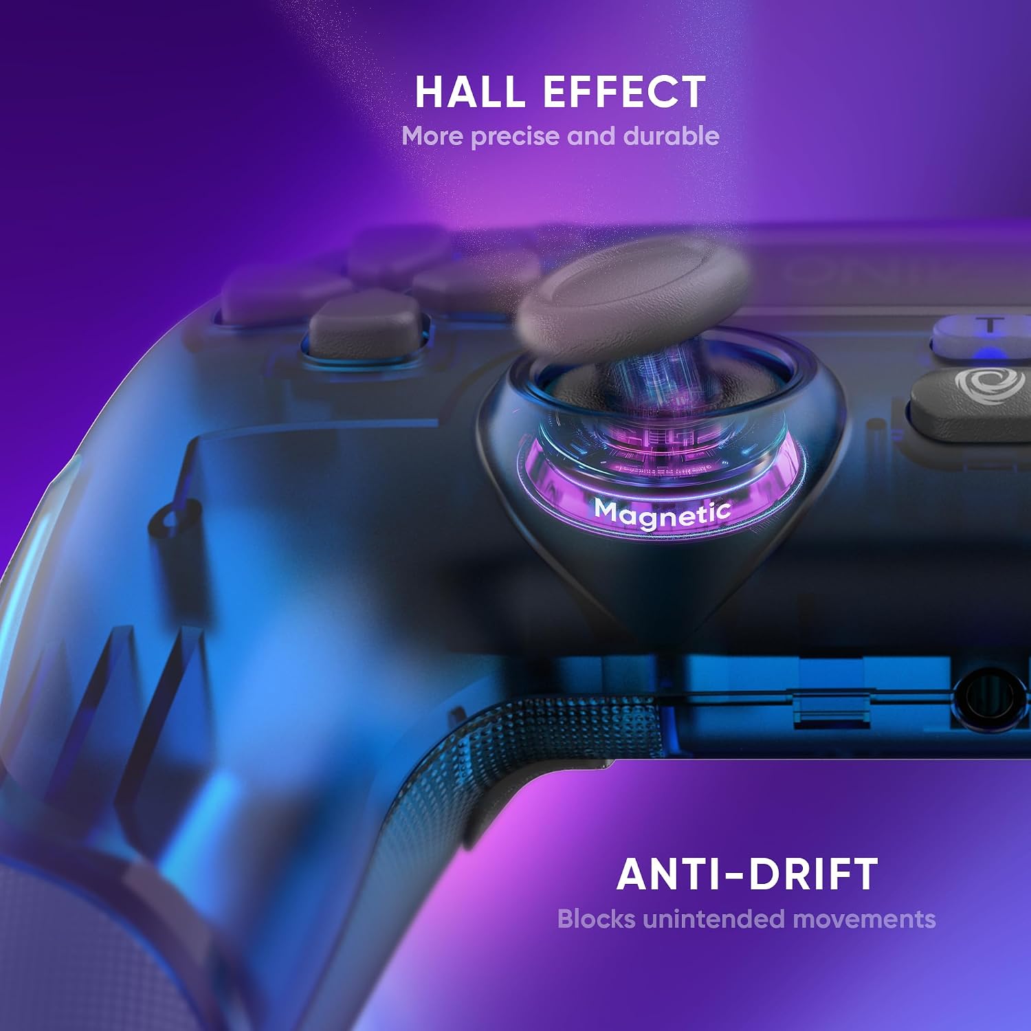 Detalle de Oniverse Revolt Blue ONICTR1V2-PS4-BLU – bezprzewodowy kontroler z efektem Halla