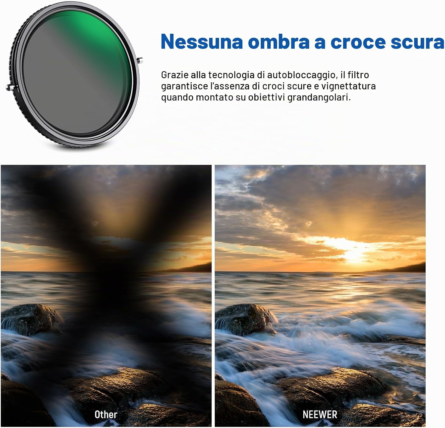 Thumbnail 3 de NEEWER Filtro 2 in 1 52mm Variabile ND2–ND32 e CPL con rivestimenti nano e vetro HD
