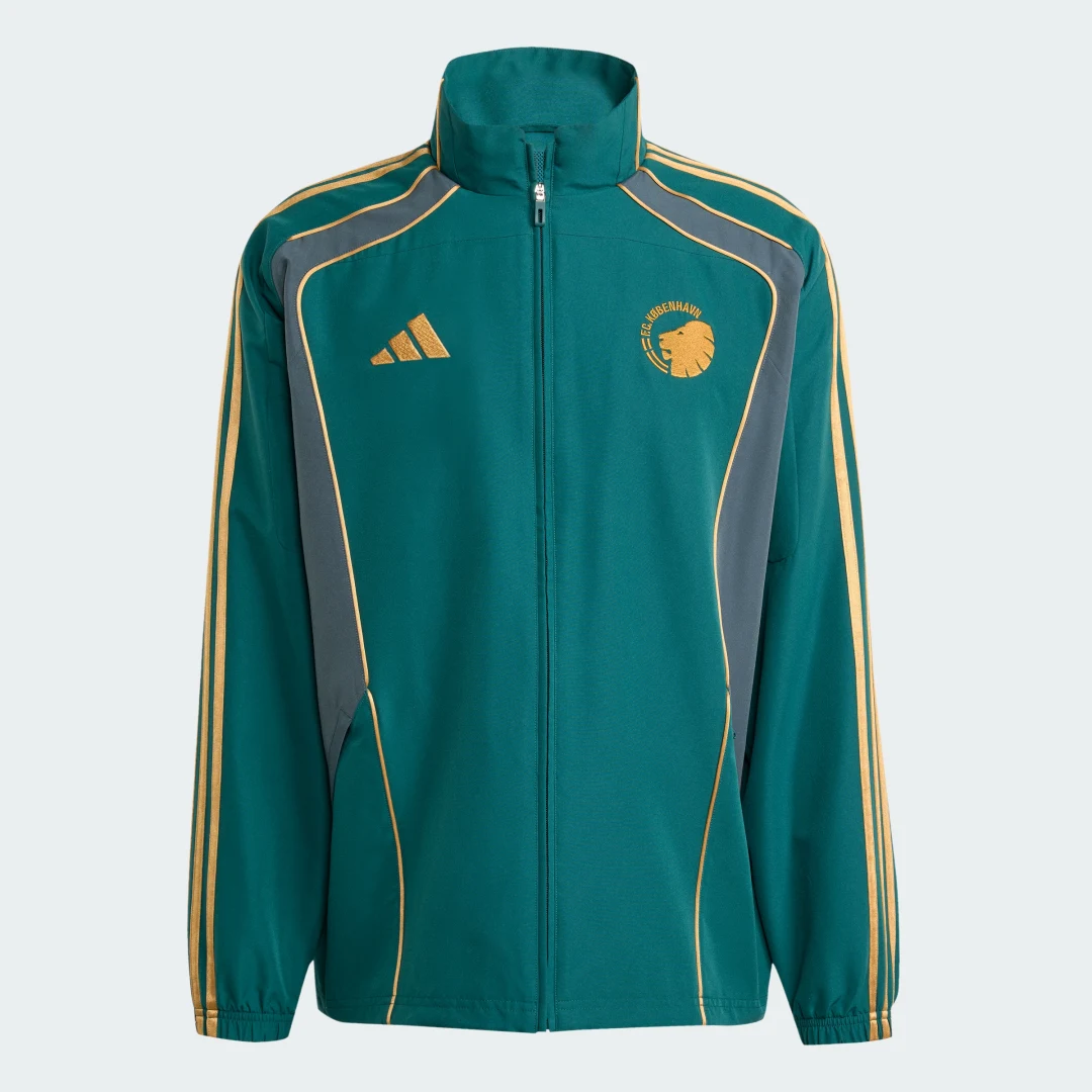 Detalle 2 de F.C. Copenhagen UBP Track Top de Adidas – estilo deportivo en verde