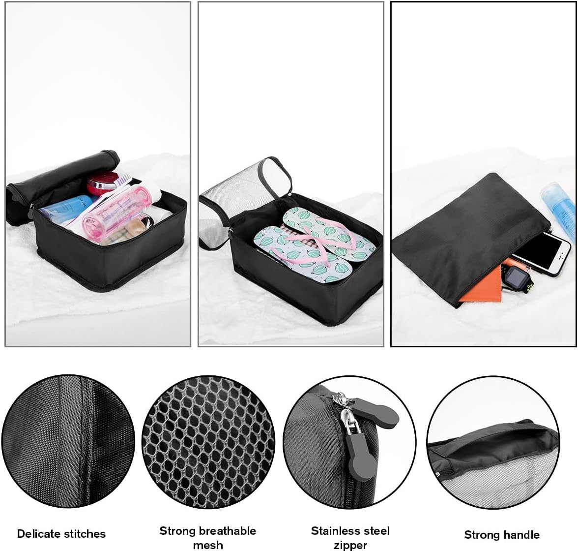Thumbnail 2 de Travel Packing Cubes 10-size packing cubes