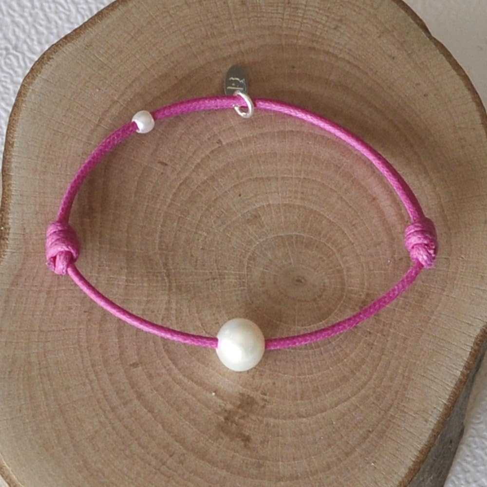 Thumbnail 3 de Les Poulettes Bijoux Bracciale Bambino Perla Bianca “Classics”