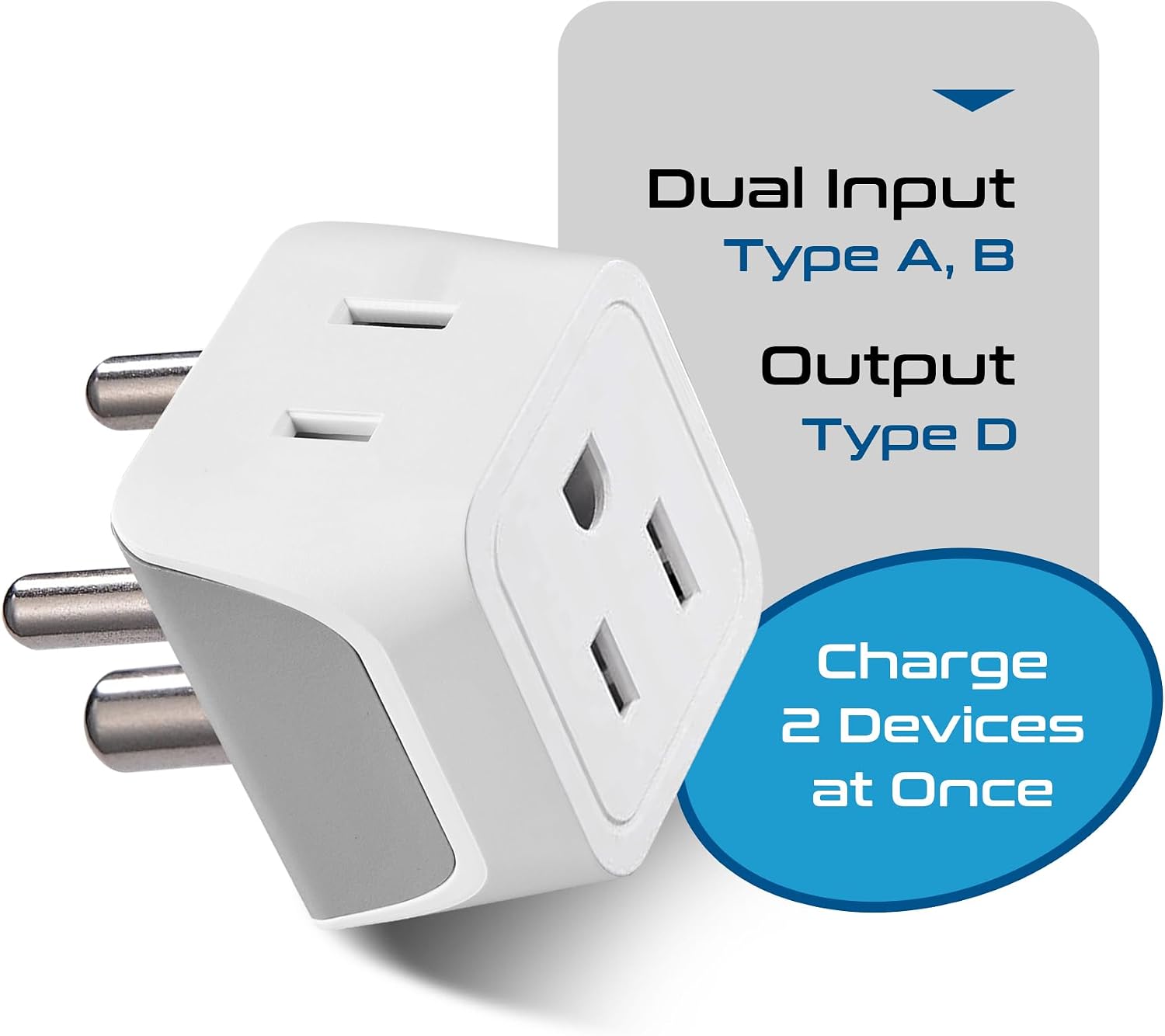 Detalle de Ceptics CT-10 India Plug Adapter 3-Pack ๐