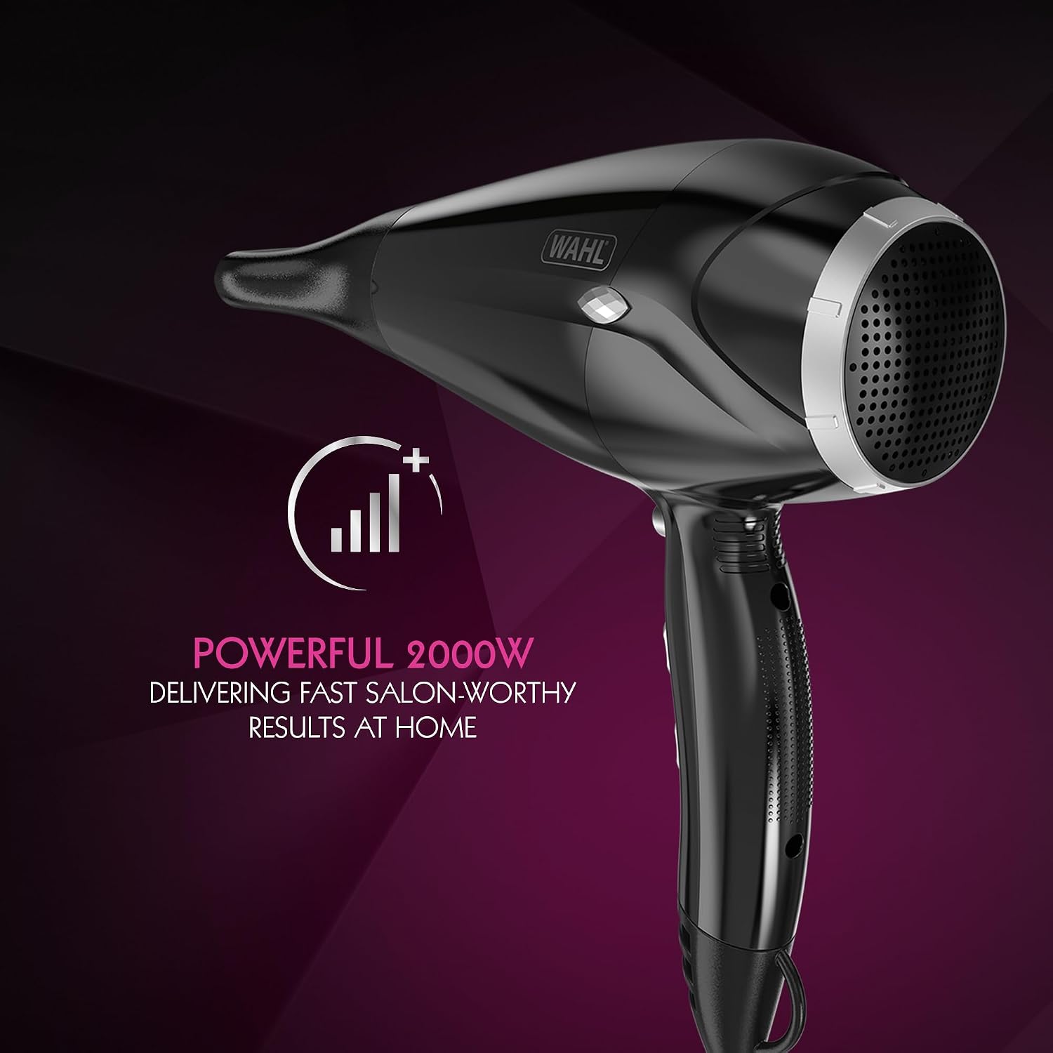 Detalle de Sèche-cheveux WAHL Power Shine avec bouton Cool Shot, 3 températures et 2 vitesses