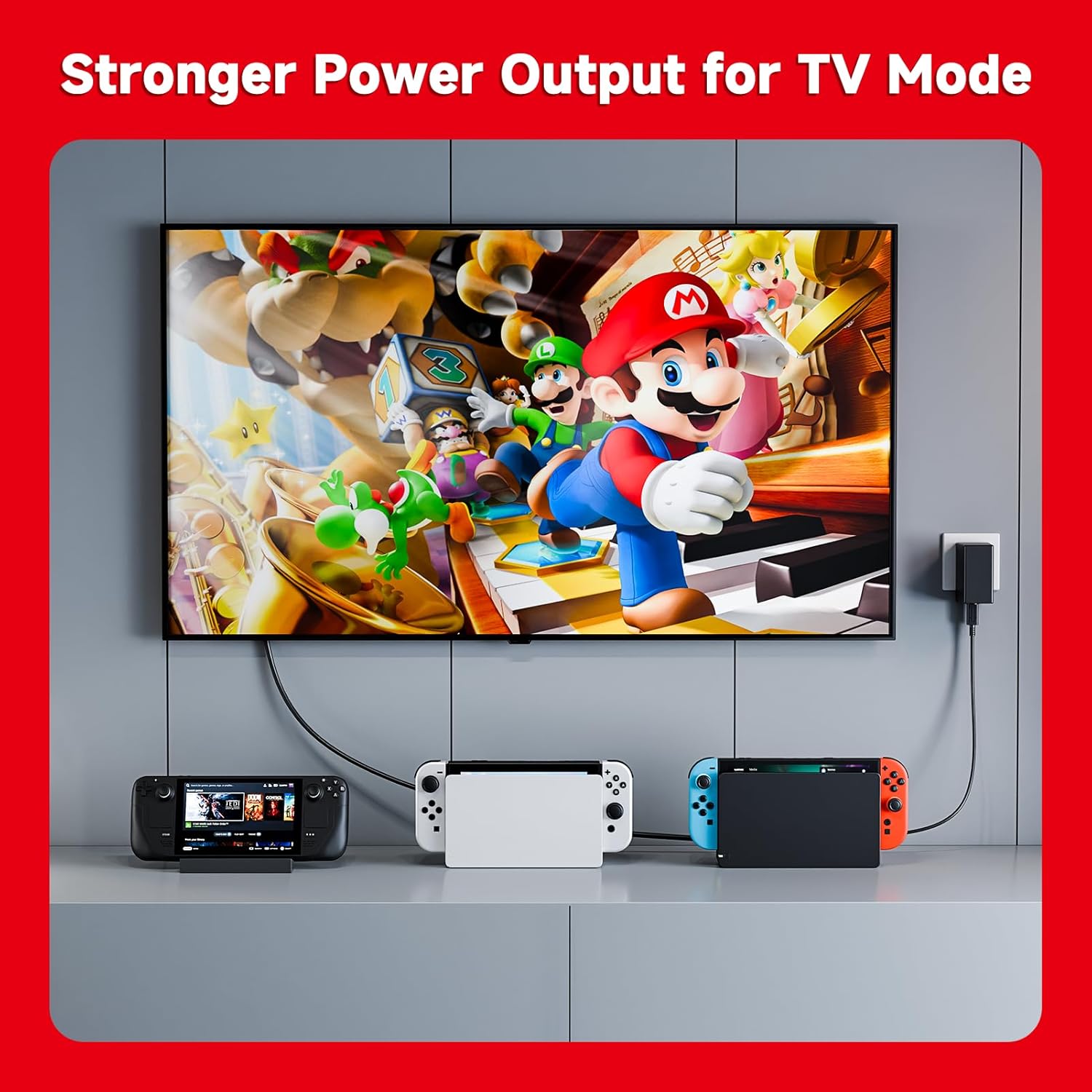 Detalle 2 de Nintendo Switch 45W AC Adapter fast charger