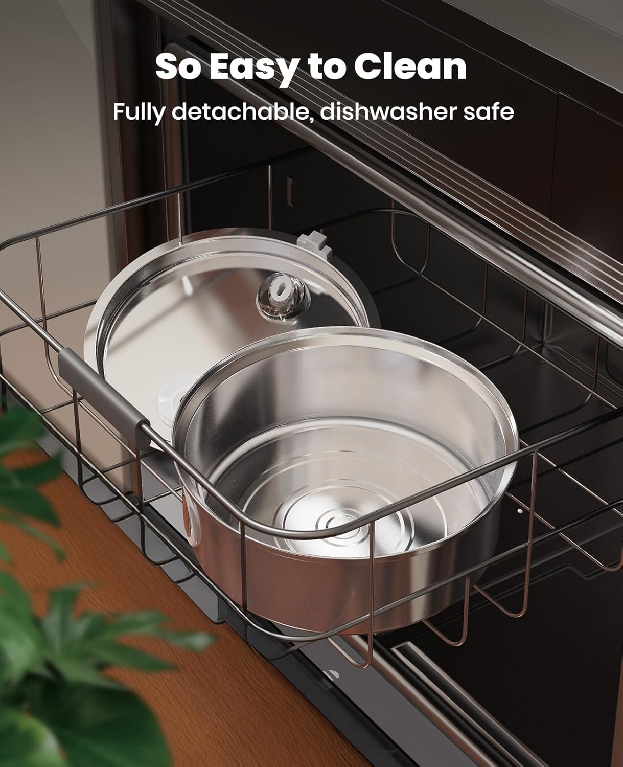Thumbnail 5 de oneisall Dog Water Fountain 7L/230oz: Stainless Steel, Ultra-Quiet, 5-Stage Filtration