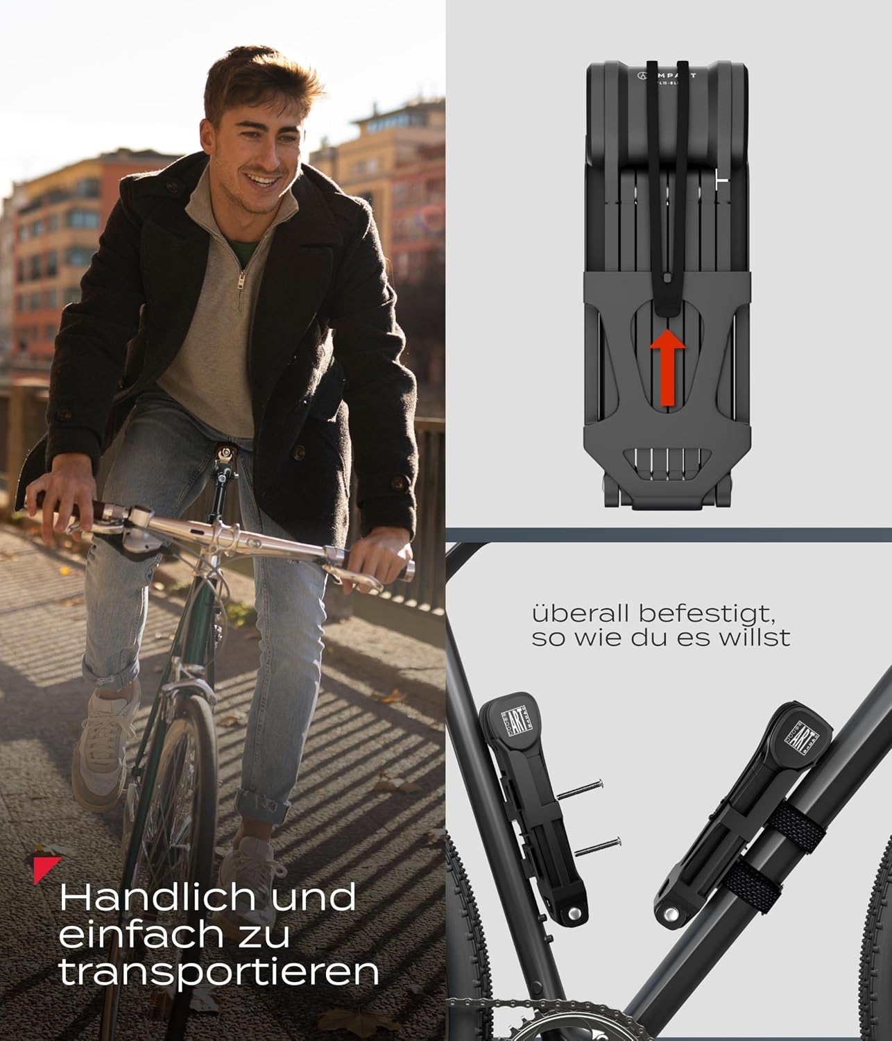 Detalle 2 de IMPACT FlexLock 15 Faltschloss mit Sicherheitslevel 15 und bis 1,5 Tonnen Zugkraft