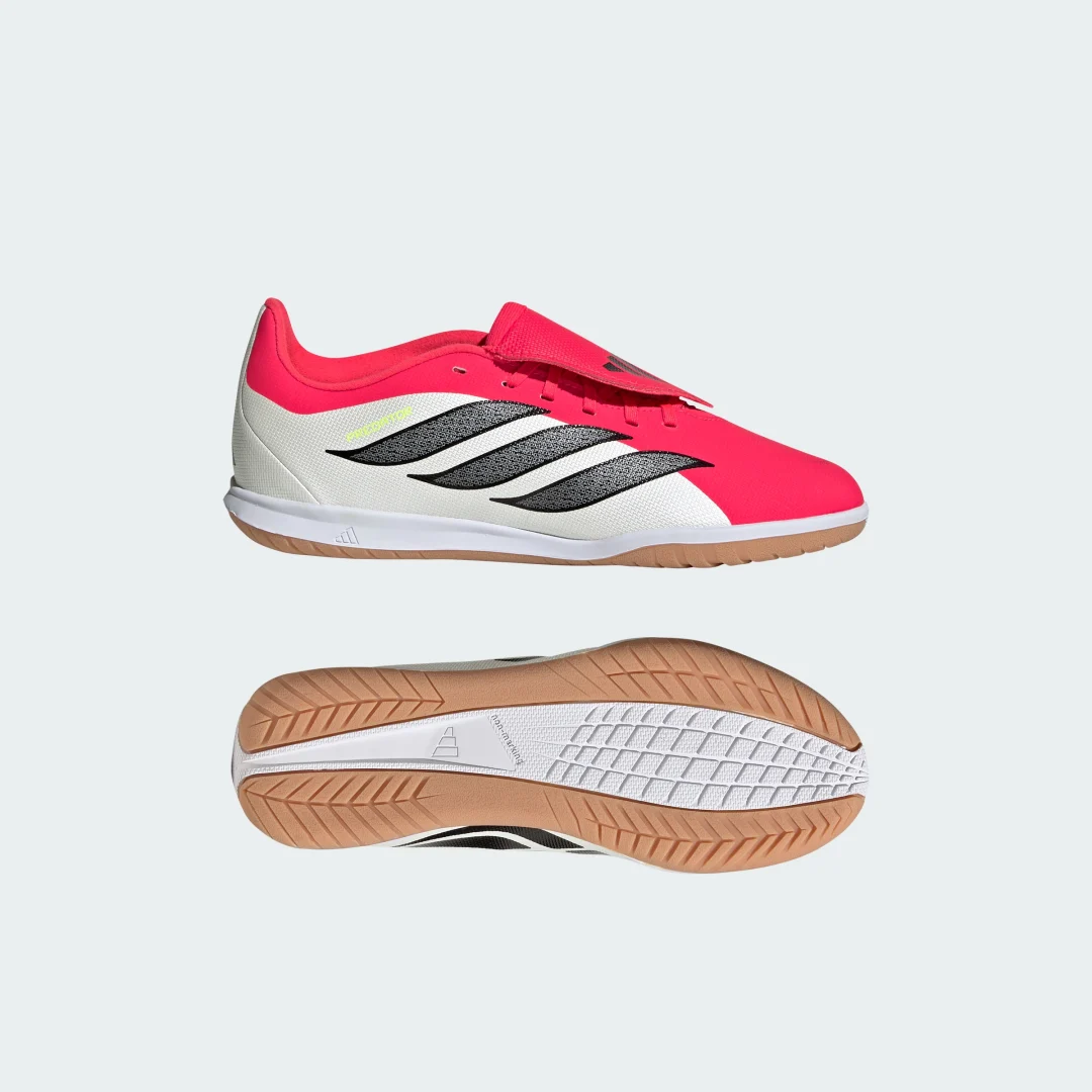 Adidas Predator Club Indoor: zapatilla de fútbol con lengüeta plegable en rojo