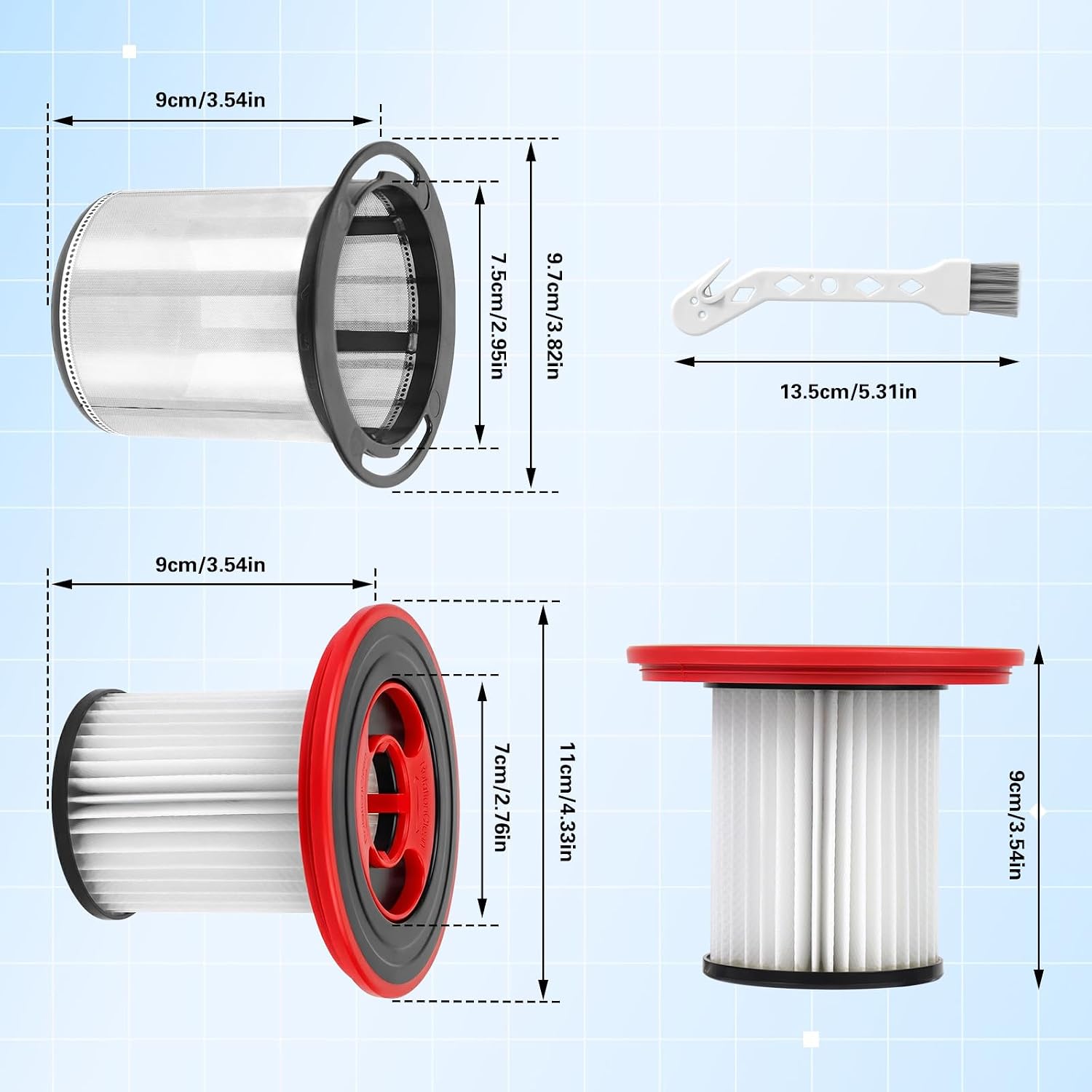 Detalle 2 de Ersatzfilter für Bosch Unlimited Serie 7 – Aomiduo