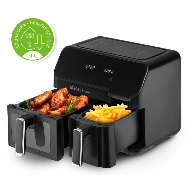 Thumbnail 3 de Ufesa Storm Freidora de Aire doble cubeta 5,5 L 2700 W 🍳