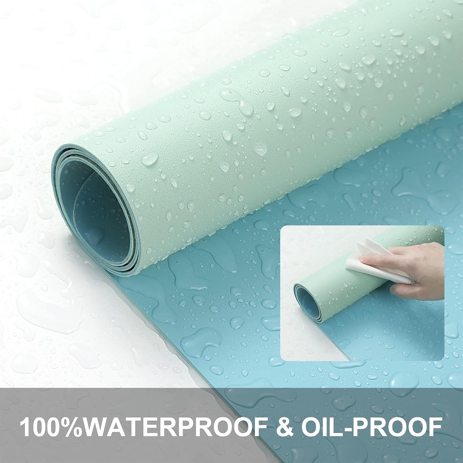 Thumbnail 2 de BUBM Desk Mat PU Leather Desk Blotter 120x60cm – waterproof office desk pad in green