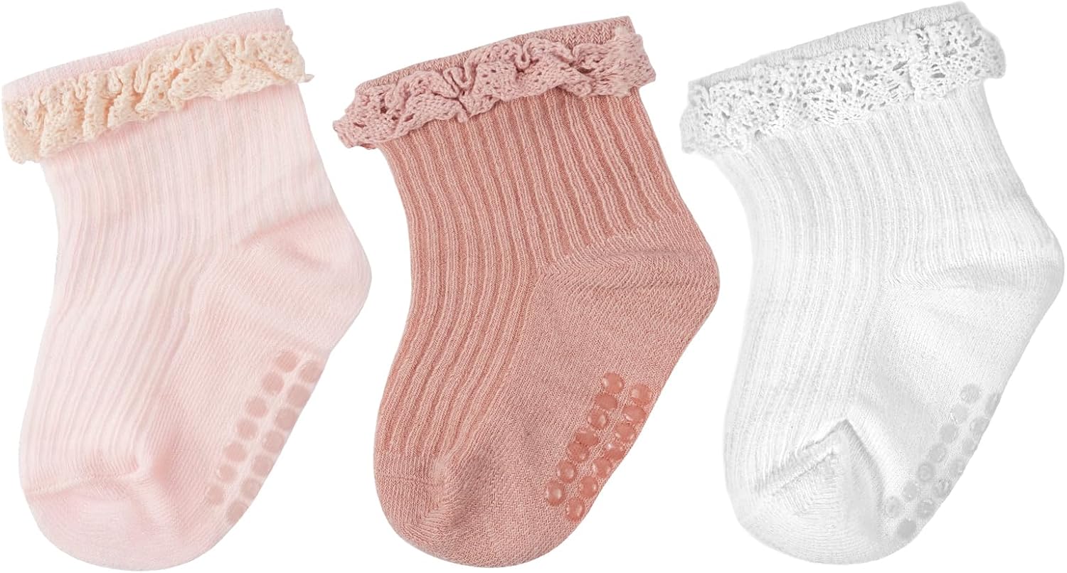 Chaussettes à nœud dentelle Aolso pour filles