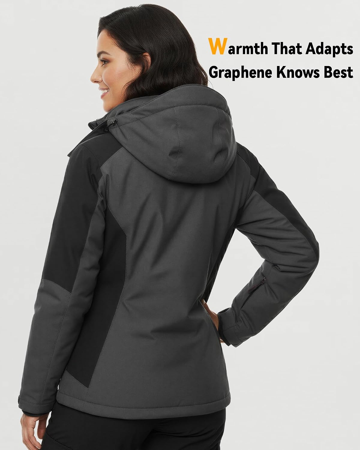 Detalle 2 de Wulcea RTAX-018A Graphene Heated Jacket for Women, 12V, 18,400mAh