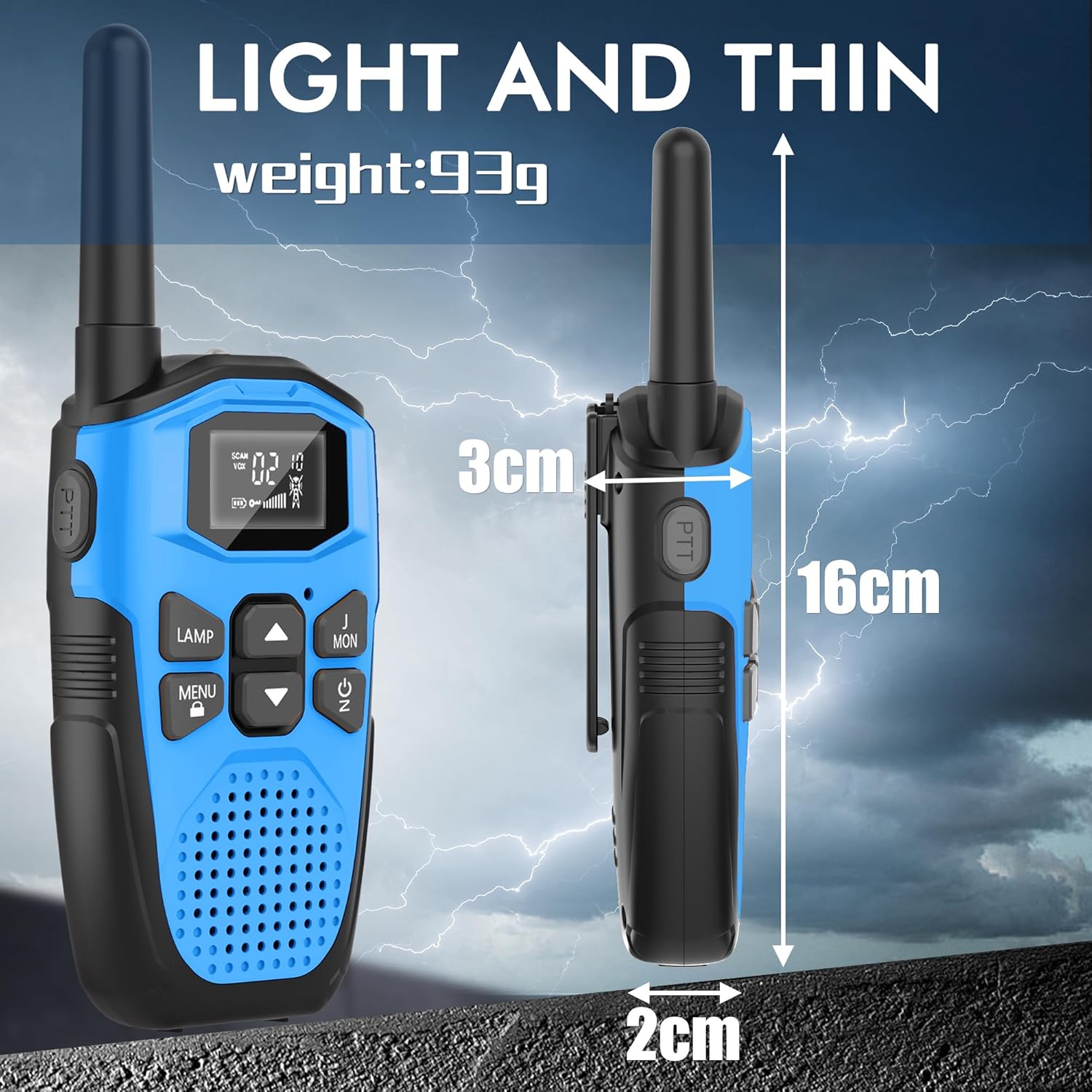 Thumbnail 5 de NXGKET Long Range Walkie Talkies for Adults & Kids (4-Pack) with Rechargeable Li-ion, VOX and LED Flashlight