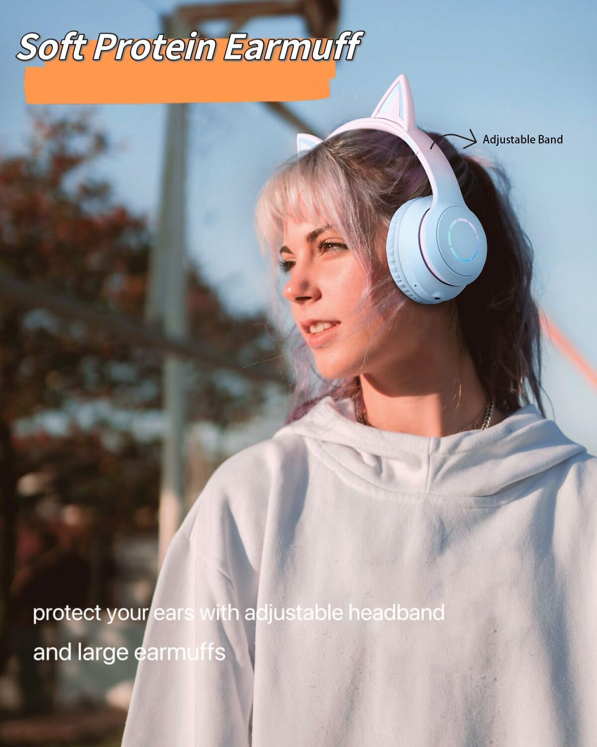 Thumbnail 6 de Sendowtek Kids Wireless Headphones with Cat Ears